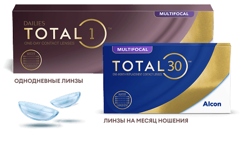 TOTAL30 MULTIFOCAL и DAILIES TOTAL1 MULTIFOCAL