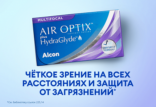 Изображение Линзы AIR OPTIX PLUS HYDRAGLYDE MULTIFOCAL